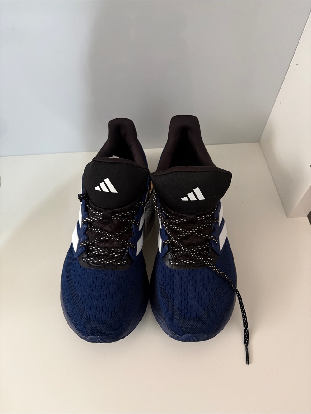 adidas Navy and White Athletic Running Shoes